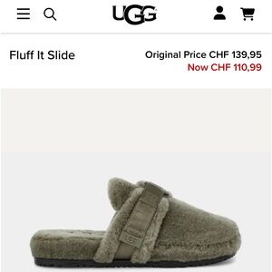 UGG fluff-it slide size 9
